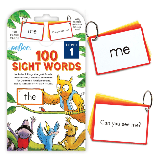 100 Sight Words Flash Cards