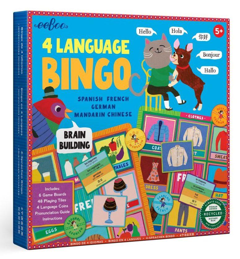 eeBoo 4 Language Bingo