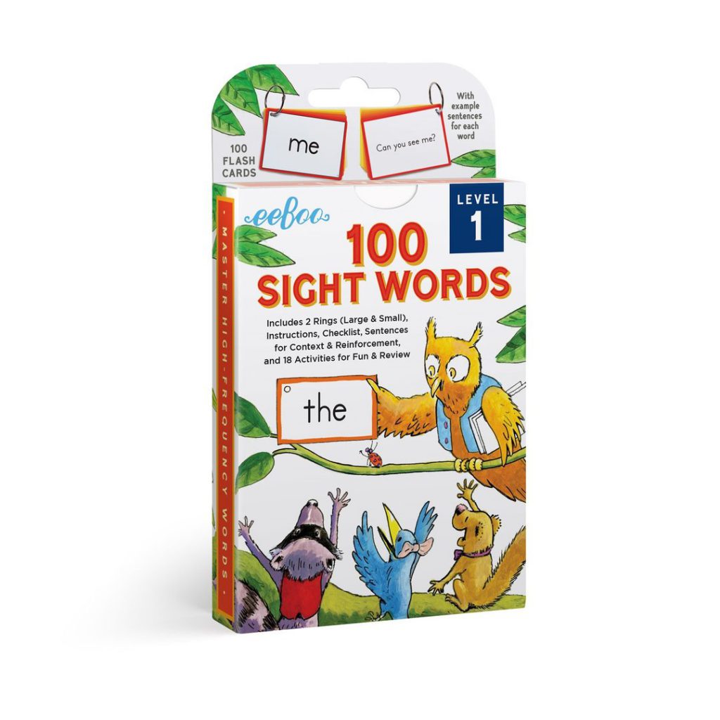 100 Sight Words Flash Cards