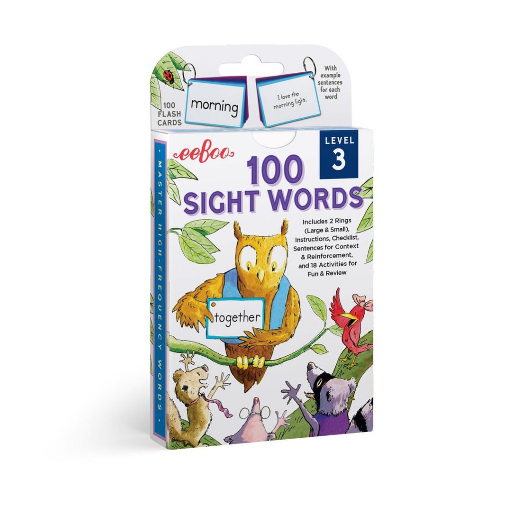 100 Sight Words Flash Cards