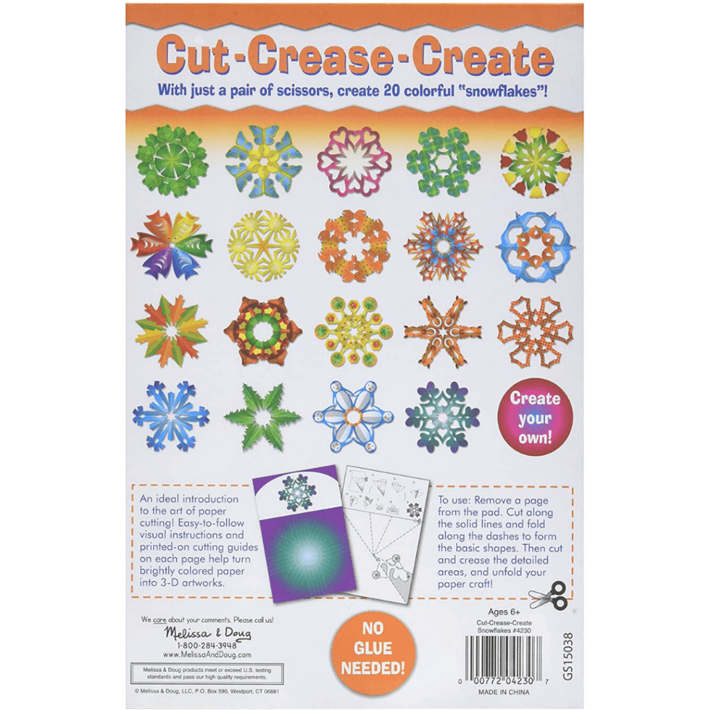 Cut-Crease-Create Snowflakes