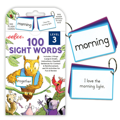 100 Sight Words Flash Cards